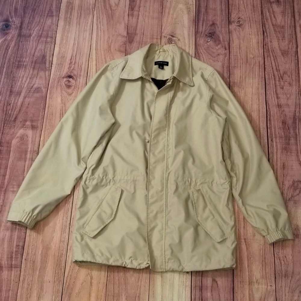 Land's End Men's Small Light Coat Jacket Tan